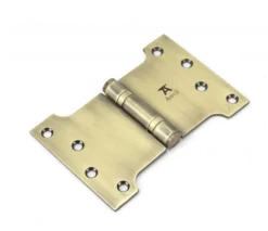 Pair From The Anvil Aged Brass 4x4x6" Parliament Hinge | 49553