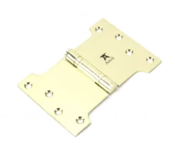 Pair From The Anvil Polished Brass 4x4x6" Parliament Hinge | 49556