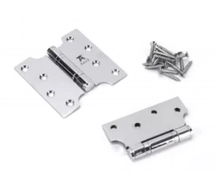 Pair From The Anvil Polished Chrome 4x2x4" Parliament Hinge | 49557 -Ironmongery Experts Shop 49557 1.png.mst
