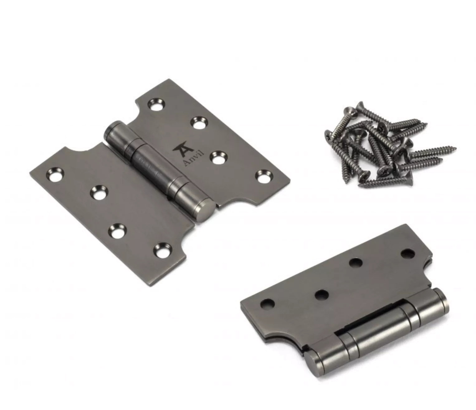 Pair From The Anvil Aged Bronze 4x2x4" Parliament Hinge | 49560 6 Pair From The Anvil Aged Bronze 4x2x4" Parliament Hinge | 49560 - Image 4