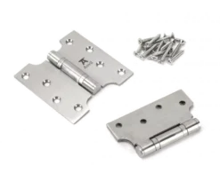 Pair From The Anvil Satin Stainless Steel 4x2x4" Parliament Hinge | 49566 -Ironmongery Experts Shop 49566 1.png.mst