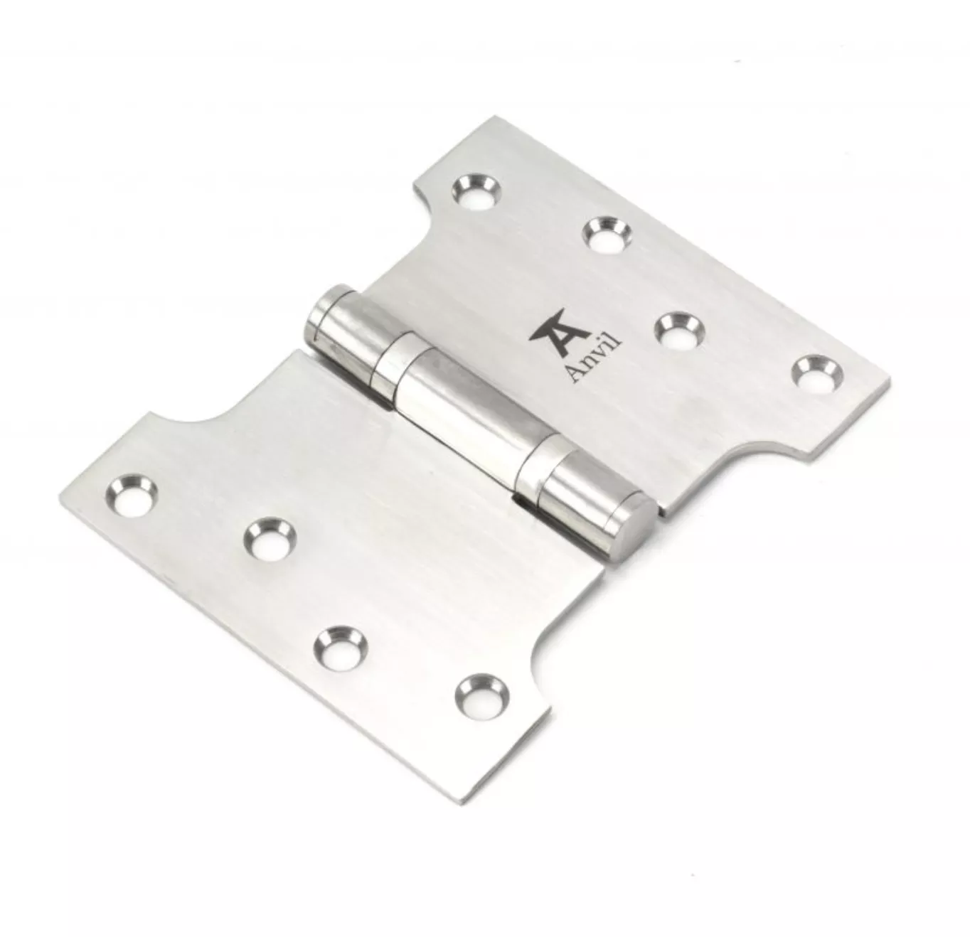 Pair From The Anvil Satin Stainless Steel 4x3x5" Parliament Hinge | 49567 3 Pair From The Anvil Satin Stainless Steel 4x3x5" Parliament Hinge | 49567