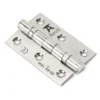 Pair Anvil Polished Stainless Steel 3" (76mm) Ball Bearing Butt Hinge | 49571 -Ironmongery Experts Shop 49571.png.mst