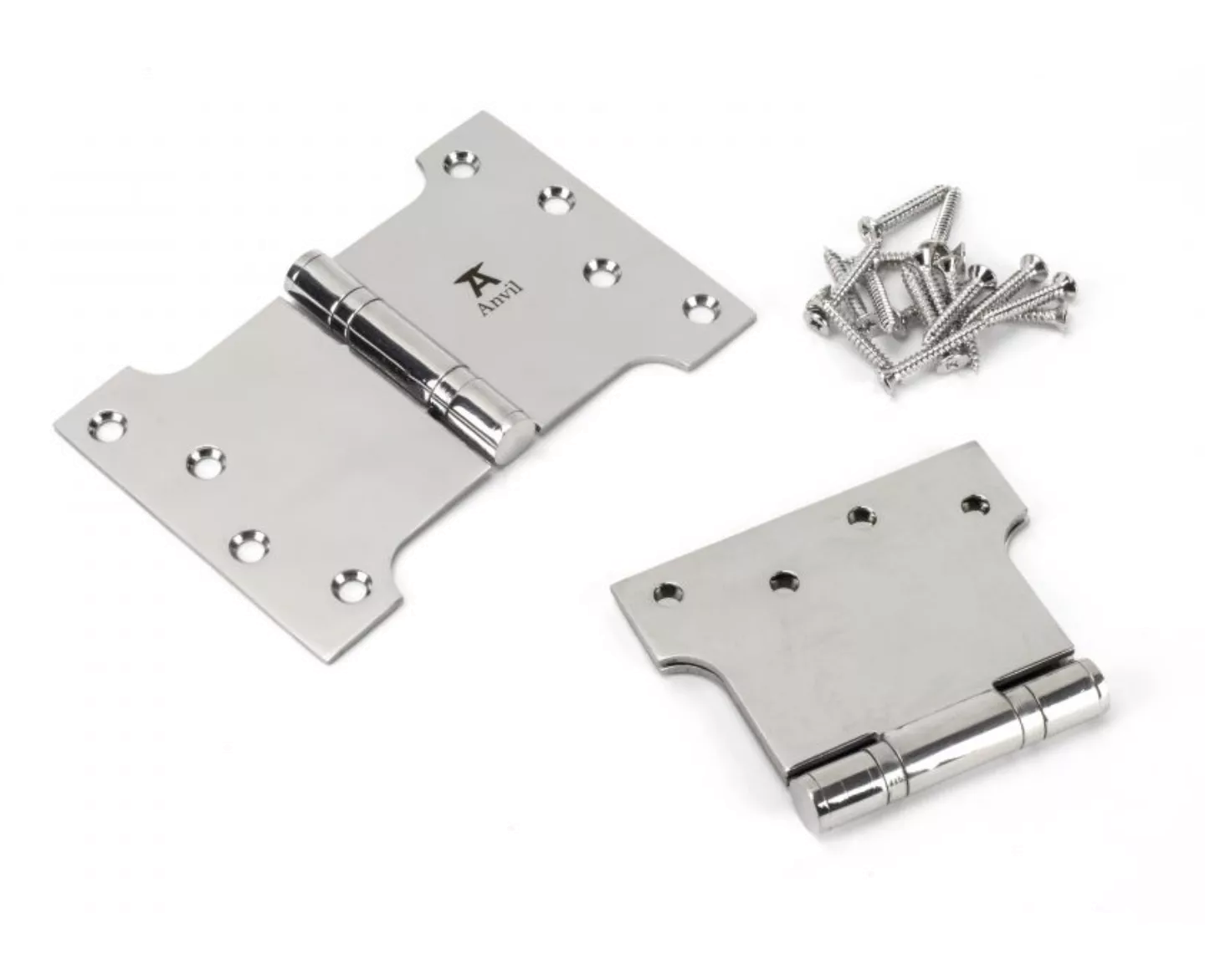 Pair From The Anvil Polished Stainless Steel 4x4x6" Parliament Hinge | 49579 6 Pair From The Anvil Polished Stainless Steel 4x4x6" Parliament Hinge | 49579 - Image 4