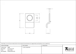 From The Anvil Satin SS (316) Rim Cylinder Pull | 49808 -Ironmongery Experts Shop 49808 drawing.jpg.mst