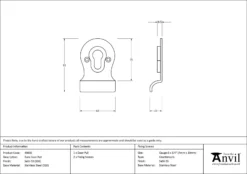From The Anvil Satin SS (316) Euro Cylinder Pull | 49810 -Ironmongery Experts Shop 49810 drawing.jpg.mst