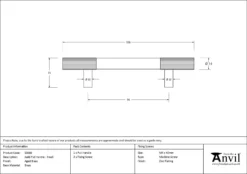 Aged Brass 156mm Judd Small Pull Handle | 50386 14 Aged Brass 156mm Judd Small Pull Handle | 50386 -Ironmongery Experts Shop 50386 drawing.jpg.mst