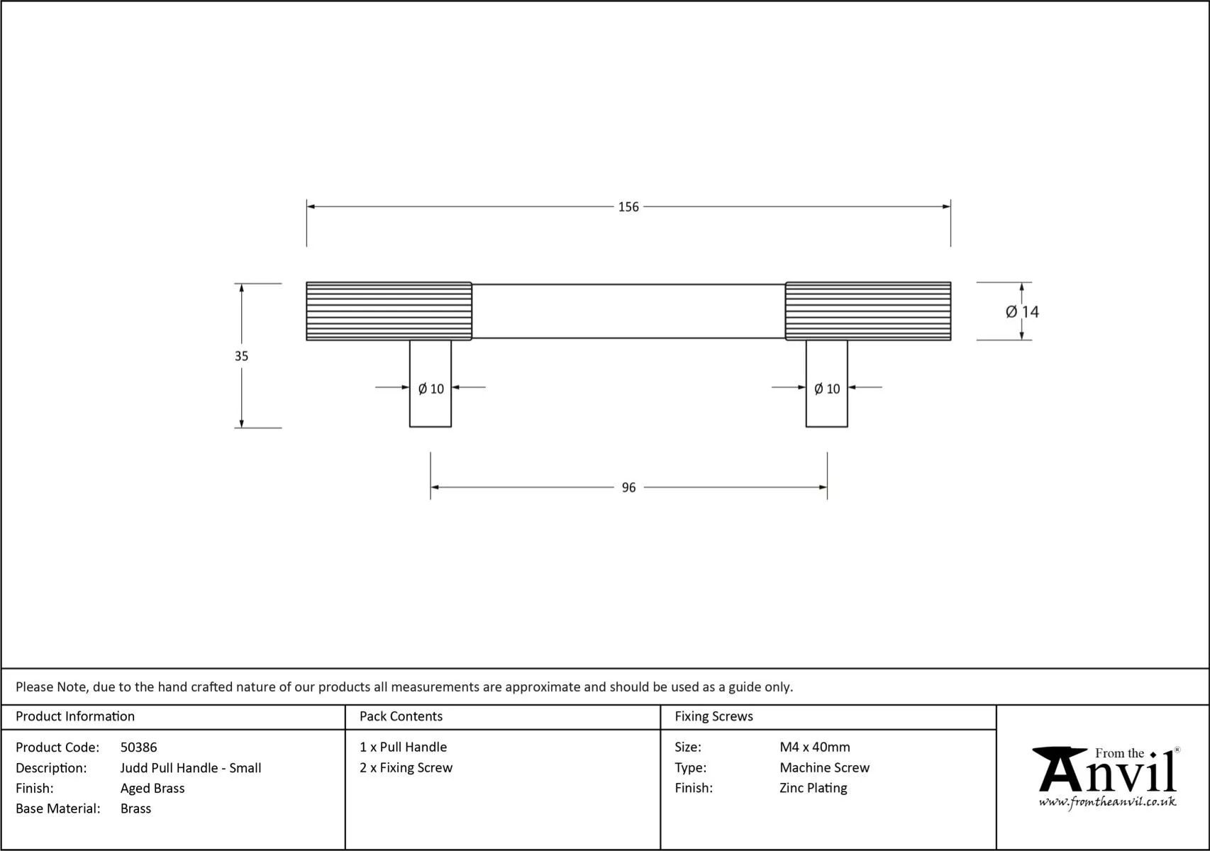 Aged Brass 156mm Judd Small Pull Handle | 50386 8 Aged Brass 156mm Judd Small Pull Handle | 50386 - Image 6