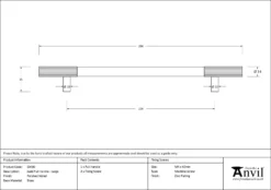 Polished Nickel 284mm Judd Large Pull Handle | 50400 -Ironmongery Experts Shop 50400 drawing.jpg.mst