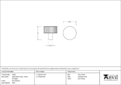 Anvil Satin Chrome Judd 32mm Cabinet Knob (No Rose) | 50416 14 Anvil Satin Chrome Judd 32mm Cabinet Knob (No Rose) | 50416 -Ironmongery Experts Shop 50416 drawing.jpg.mst