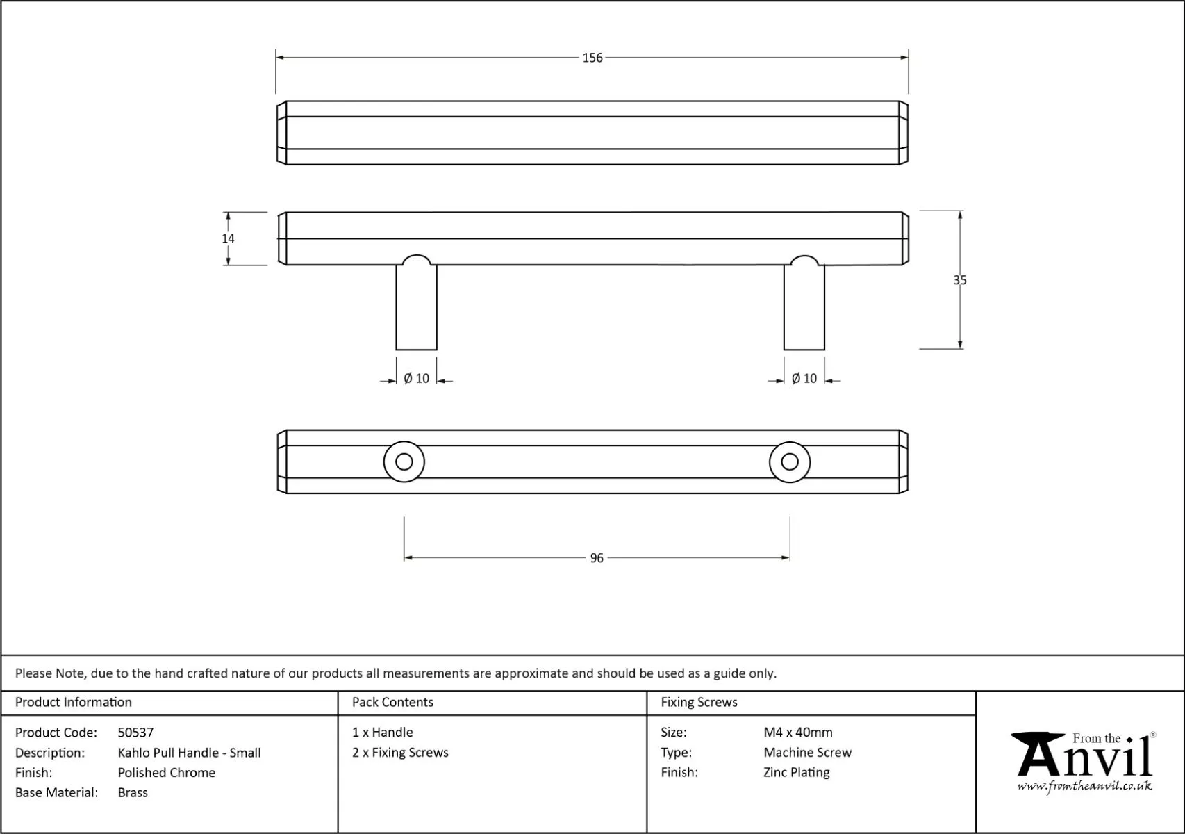 Polished Chrome 156mm Small Kahlo Pull Handle | 50537 8 Polished Chrome 156mm Small Kahlo Pull Handle | 50537 - Image 6