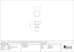 Anvil Satin Chrome Kahlo 25mm Cabinet Knob| 50543 -Ironmongery Experts Shop 50543 drawing.jpg.mst