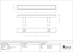 Satin Chrome 156mm Small Scully Pull Handle | 50548 -Ironmongery Experts Shop 50548 drawing.jpg.mst