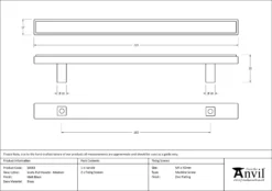 Matt Black 220mm Medium Scully Pull Handle | 50563 -Ironmongery Experts Shop 50563 drawing.jpg.mst