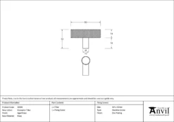 Anvil Aged Brass Brompton T Bar Cabinet Knob| 50569 12 Anvil Aged Brass Brompton T Bar Cabinet Knob| 50569 -Ironmongery Experts Shop 50569 drawing.jpg.mst