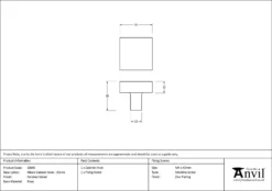 Anvil Polished Nickel Albers 35mm Cabinet Knob | 50695 -Ironmongery Experts Shop 50695 drawing.jpg.mst