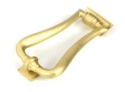 Satin Brass Slimline Art Deco Door Knocker | 50886 -Ironmongery Experts Shop 50886 1 l.jpg.mst