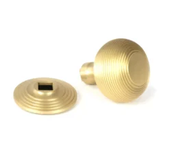 Satin Brass Beehive Centre Door Knob | 50887 -Ironmongery Experts Shop 50887 1 l.jpg.mst