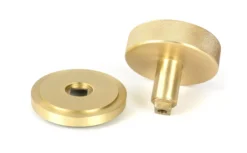 Satin Brass Brompton Centre Door Knob (Art Deco) | 50894 -Ironmongery Experts Shop 50894 2 l.jpg.mst