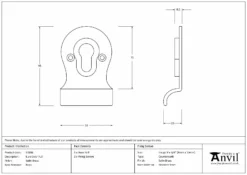 From The Anvil Satin Brass Euro Door Pull | 50898 9 From The Anvil Satin Brass Euro Door Pull | 50898 -Ironmongery Experts Shop 50898 drawing s.jpg.mst