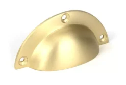 Satin Brass 4" Plain Drawer Pull | 50950 -Ironmongery Experts Shop 50950 main s.jpg.mst