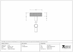 Anvil Satin SS (304) Brompton T-Bar Knob | 51311 12 Anvil Satin SS (304) Brompton T-Bar Knob | 51311 -Ironmongery Experts Shop 51311 drawing s.jpg.mst