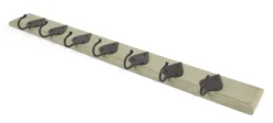 From The Anvil Olive Green 7 Beeswax Hook Cottage Coat Rack | 83747