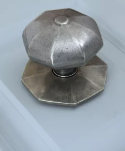 From The Anvil Pewter 82mm Octagonal Centre Door Knob | 83778 -Ironmongery Experts Shop 83778 insitue 3.jpg.mst