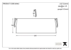 From The Anvil 266mm Aged Bronze Period Letterplate Cover | 83963 -Ironmongery Experts Shop 83963 drawing.jpg.mst
