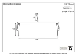 From The Anvil 354mm Aged Bronze Period Letterplate Cover | 83964 -Ironmongery Experts Shop 83964 drawing.jpg.mst