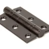 Pair From The Anvil Aged Bronze 3" (77mm) Ball Bearing Butt Hinge | 83976 -Ironmongery Experts Shop 83976 angle 2 1 1 1 1.jpg.mst