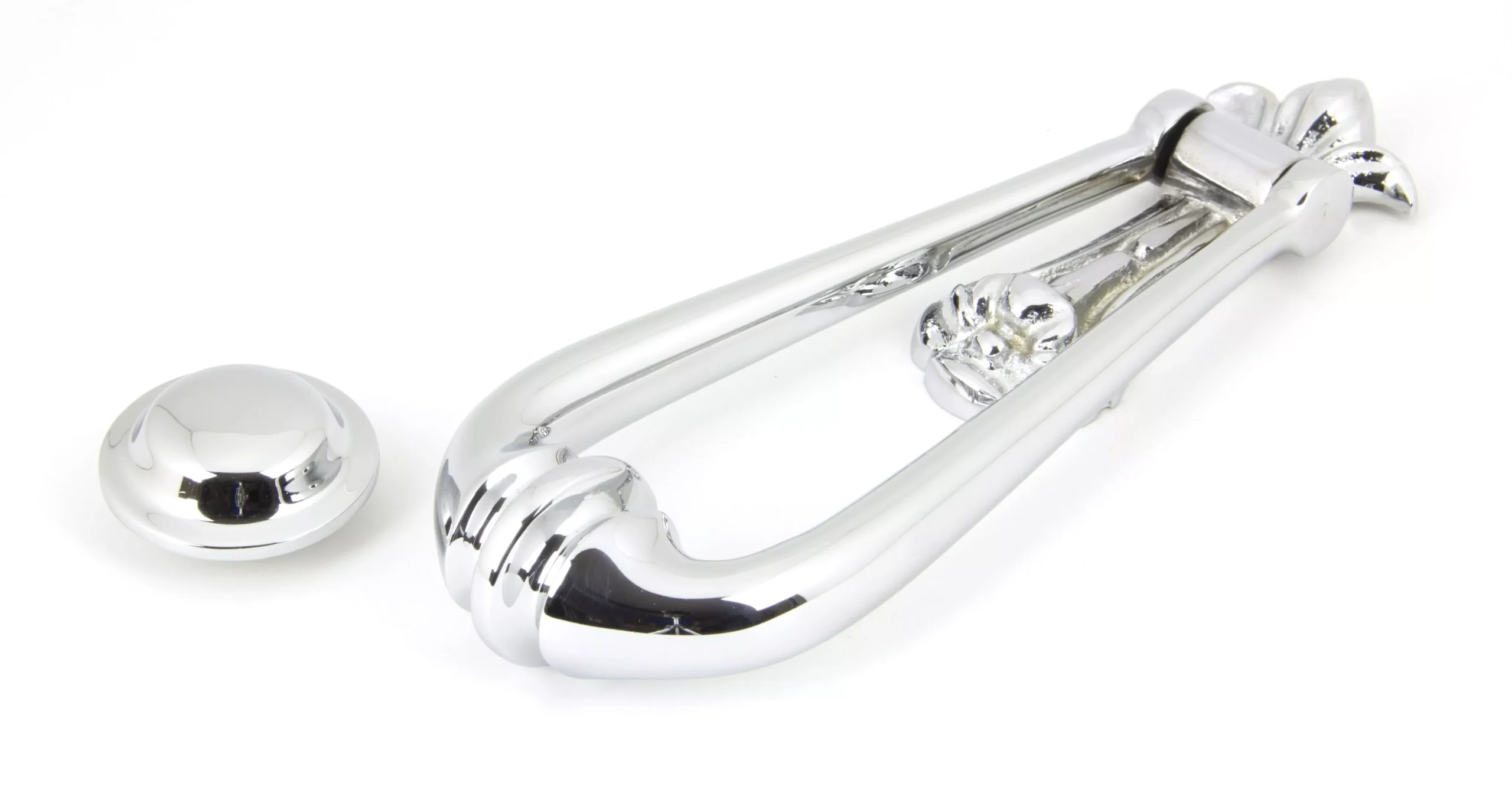 From The Anvil Polished Chrome 160mm Loop Door Knocker | 90018 3 From The Anvil Polished Chrome 160mm Loop Door Knocker | 90018