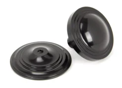 From The Anvil Black 81mm Blacksmith Art Deco Centre Door Knob | 90070 -Ironmongery Experts Shop 90070 3.jpg.mst
