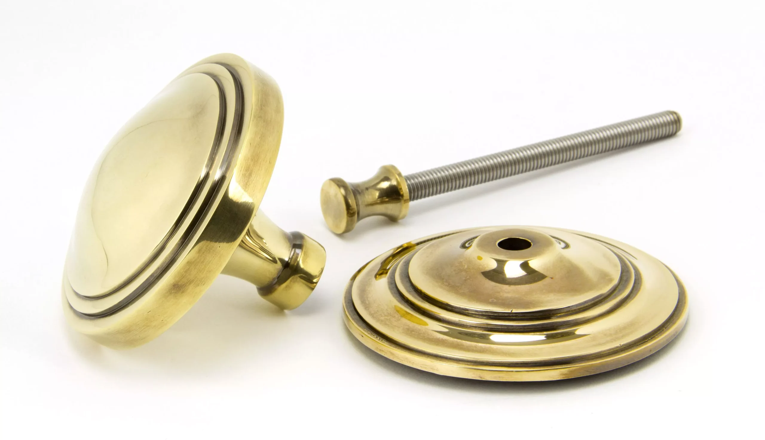 From The Anvil Aged Brass 81mm Period Art Deco Centre Door Knob | 90071 4 From The Anvil Aged Brass 81mm Period Art Deco Centre Door Knob | 90071 - Image 2