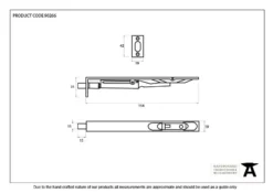 From The Anvil 6 (150mm) Black Coated Stainless Steel Flush Bolt -Ironmongery Experts Shop 90266.jpg.mst