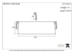 From The Anvil 354mm Polished Nickel Period Letterplate Cover | 90288 -Ironmongery Experts Shop 90288 drawing.jpg.mst