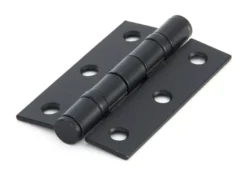 Pair From The Anvil Black On Stainless Steel 3" (77mm) Ball Bearing Butt Hinge | 90022
