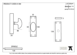 From The Anvil Pewter Knob For Cremone Bolt | 91789 -Ironmongery Experts Shop 91789 drawing.jpg.mst
