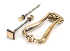 From The Anvil Polished Bronze Period Slimline Art Deco Door Knocker | 91945 -Ironmongery Experts Shop 91945 3.jpg.mst