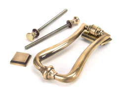 From The Anvil Polished Bronze Period Slimline Art Deco Door Knocker | 91945