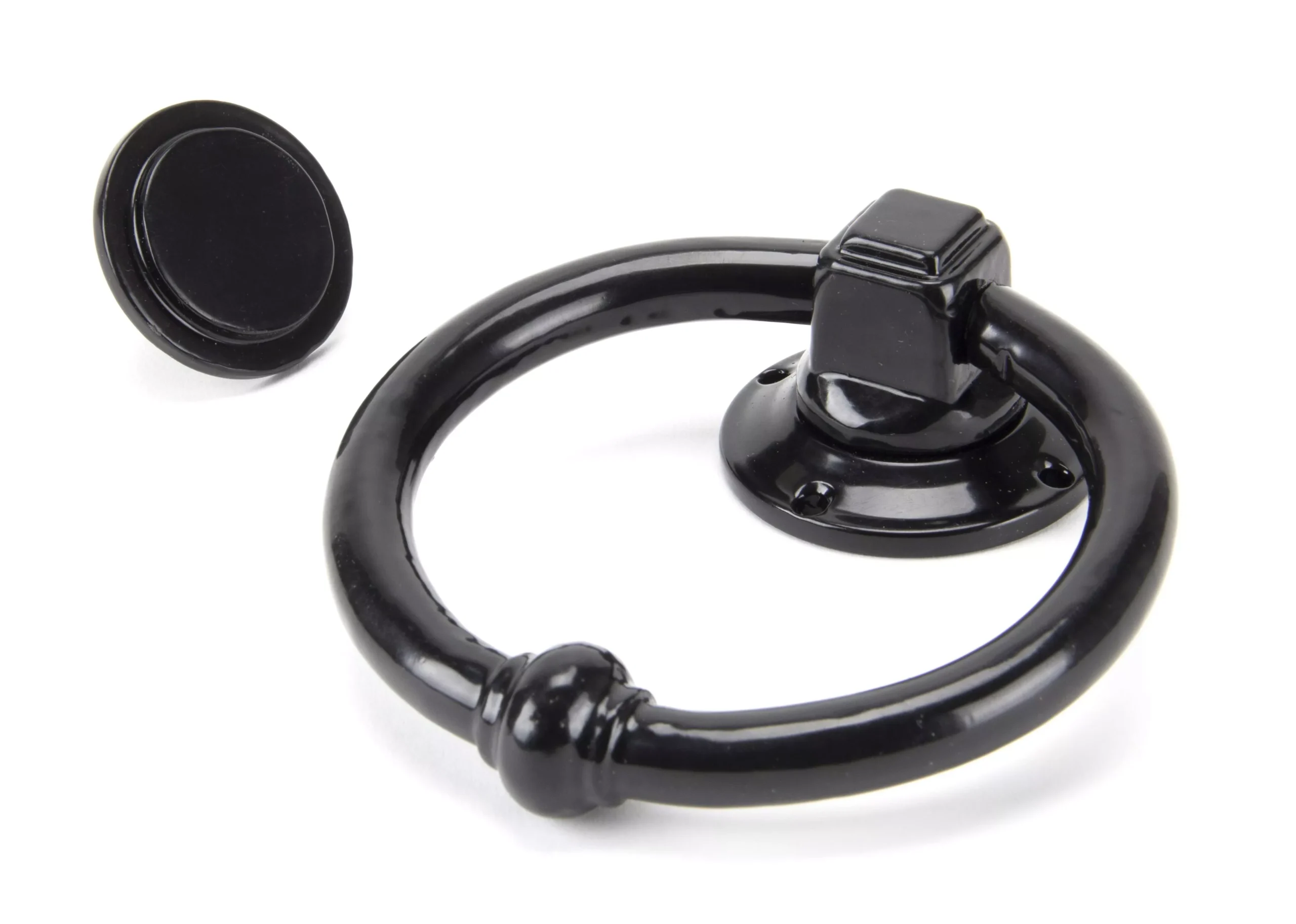 From The Anvil 108mm Black Regency Ring Door Knocker | 92076 3 From The Anvil 108mm Black Regency Ring Door Knocker | 92076