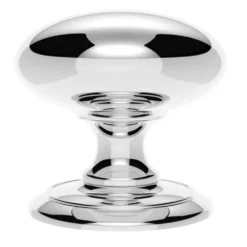 100mm Dia. Polished Chrome Large Centre Door Knob