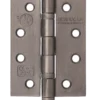 Pair 4" X 3" X 3mm Matt Gun Metal Ball Bearing Fire Grade Hinge | AH1433MBN 1 Pair 4" X 3" X 3mm Matt Gun Metal Ball Bearing Fire Grade Hinge | AH1433MBN -Ironmongery Experts Shop ah1433mbn a.png.mst