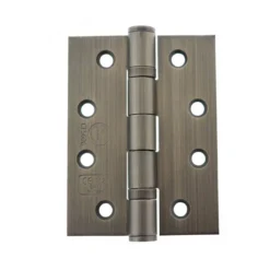 Pair 4" X 3" X 3mm Urban Bronze Ball Bearing Fire Grade Hinge | AH1433UB