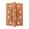 Pair 4" X 3" X 3mm Urban Satin Copper Ball Bearing Fire Grade Hinge | AH1433USC -Ironmongery Experts Shop ah1433usc 4 inch grade 13 ball bearing hinge fire rated urban satin copper lr.jpg.mst