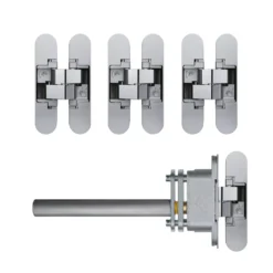 Polished Chrome Self Closing (Soft Close) Concealed Hinge Pack