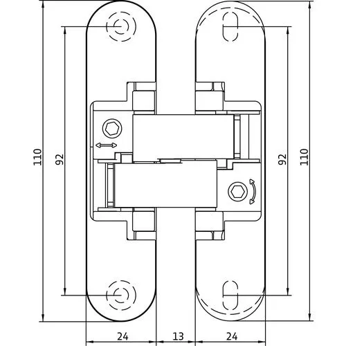 Satin Chrome Self Closing (Soft Close) Concealed Hinge Pack 4 Satin Chrome Self Closing (Soft Close) Concealed Hinge Pack - Image 2