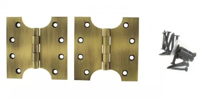 Pair 100mm X 100mm Black Nickel Parliament Hinge | APH424BN 5 Pair 100mm X 100mm Black Nickel Parliament Hinge | APH424BN - Image 3