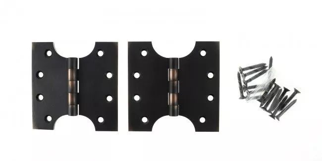 Pair 100mm X 100mm Antique Copper Parliament Hinge | APH424AC 5 Pair 100mm X 100mm Antique Copper Parliament Hinge | APH424AC - Image 3