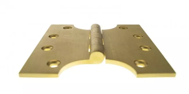 Pair 100mm X 100mm Satin Brass Parliament Hinge | APH424SB 4 Pair 100mm X 100mm Satin Brass Parliament Hinge | APH424SB - Image 2